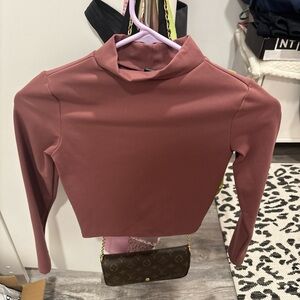 Chic Mauve Long Sleeve Top